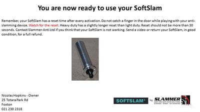 SoftSlam safe door hardware stops doors from slamming